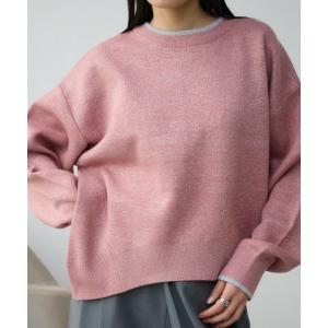 MOUSSY◇MESSY FAUX ファーコート/FREE/ポリエステル/ネイビー