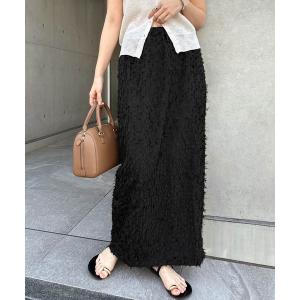 ロング スカート front zip slit long skirt /フロント ジップ