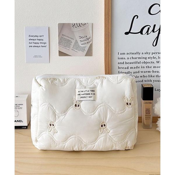 ポーチ Liaa/うさぎ刺繍 トラベルポーチ マルチポーチ A18509 レディース