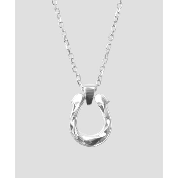 ネックレス “for Gift”ツイストテクスチャーホースシューネックレス/シルバー925「LION...