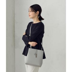 ハンドバッグ ロゴプレートミニバッグ