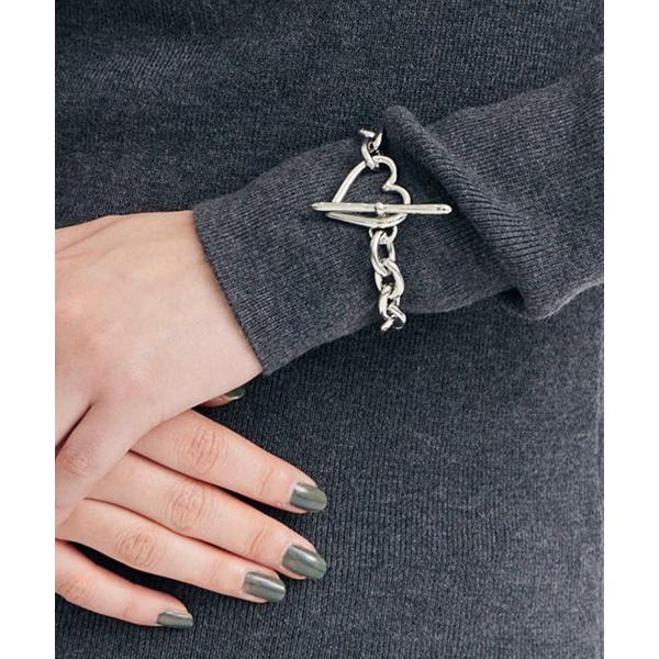 ブレスレット 「BASICKS/ベーシックス」Heart Bracelet (Medium Link...