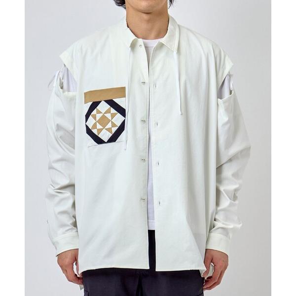 シャツ 「yoshiokubo/ヨシオクボ」VELOUR TIE L/S SHIRT メンズ