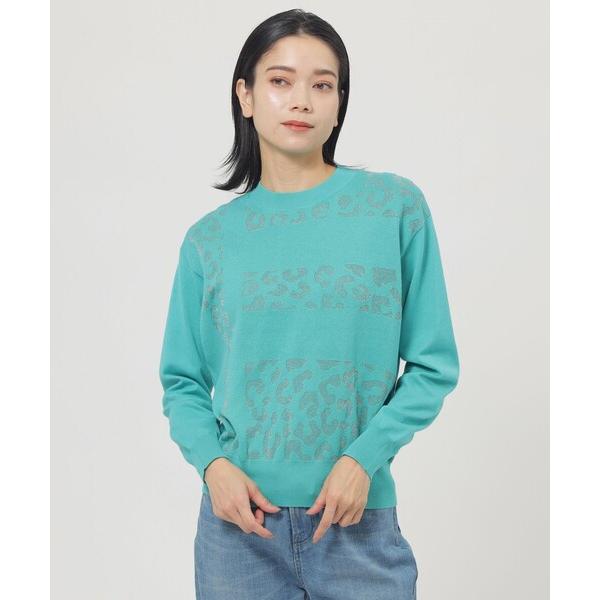 ニット セーター 「ウォッシャブル」イニシャルパンサージャカードニット レディース