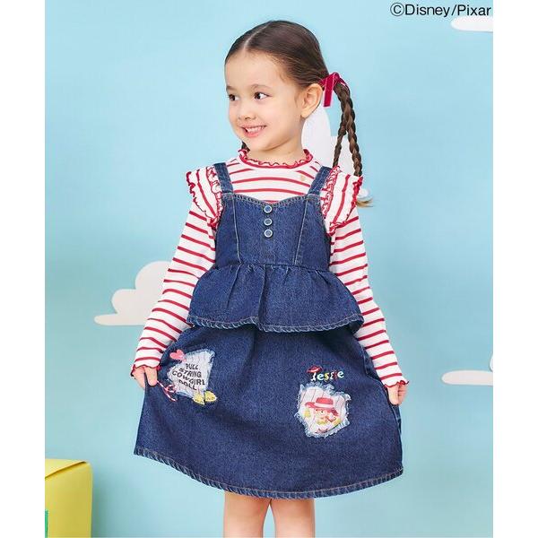 ジャンパースカート ディズニーキャラクター/デニムジャンスカ/トイ・ストーリー キッズ 子供服 女の...