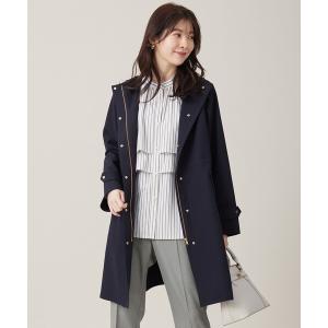 コート アウター 「撥水・UVカット・洗える」フーデットロング コート レディース