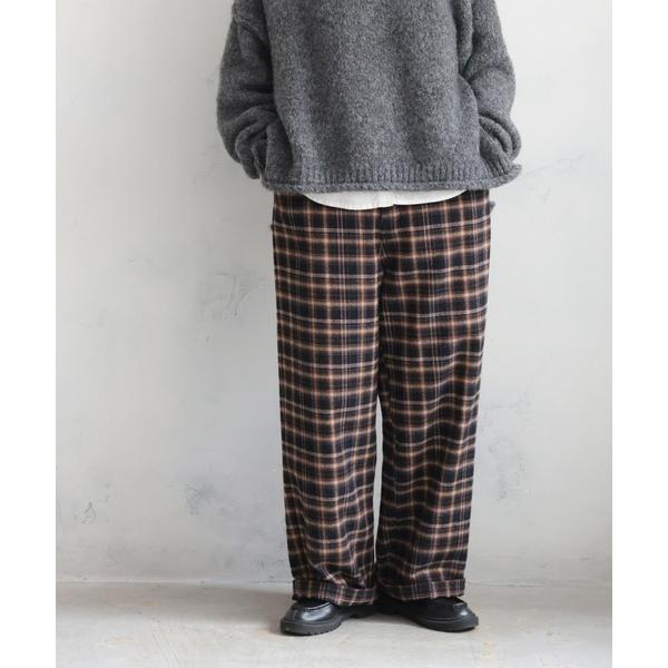 パンツ もみの木のチェックパンツ レディース