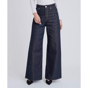 ジーンズ デニム デニムパンツ ワイドフレア レディース