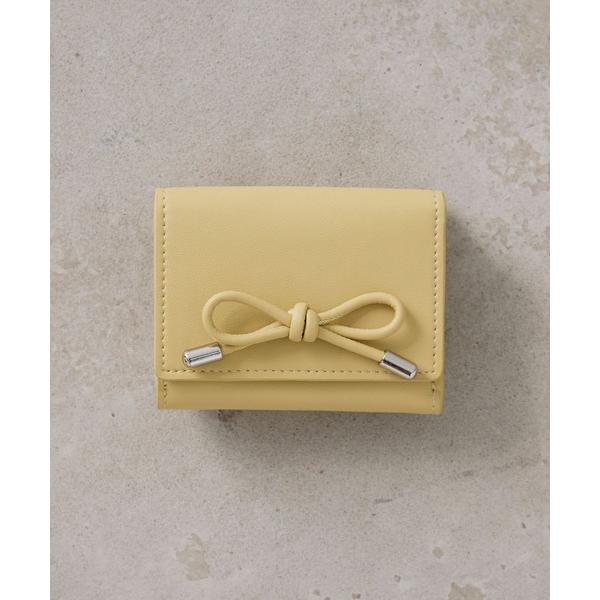ミニ 財布 Ribbon triford mini wallet / リボン 三つ折り ミニ財布 レ...