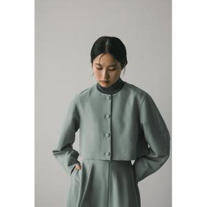 ノーカラージャケット レディース