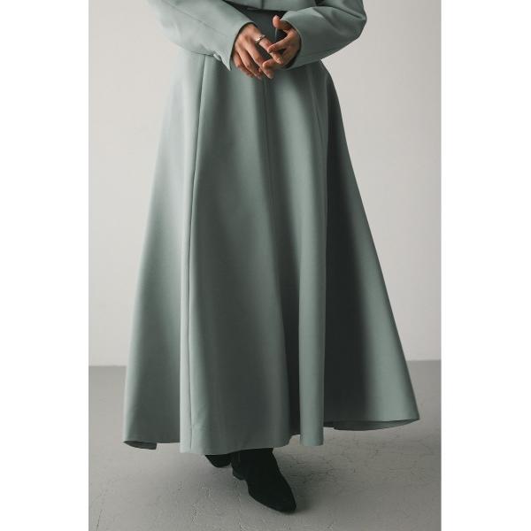 スカート ハイウエストフレアスカート