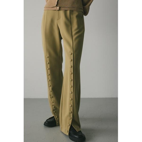 パンツ ボタンスリットパンツ レディース