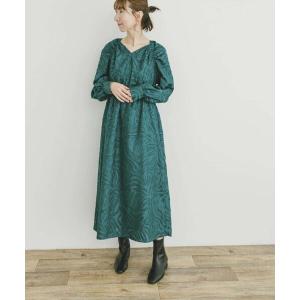 ワンピース ジャガードロングスリーブワンピースの商品画像