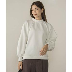 tシャツ ダンボールモックネックプルオーバー「手洗い可能」 レディース