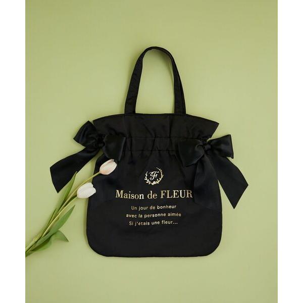 トートバッグ ダブルリボンギャザートートバッグ レディース