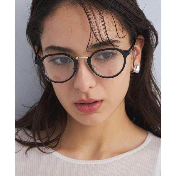 伊達メガネ メガネ 眼鏡 コンビフレーム クリアレンズ メガネ レディース