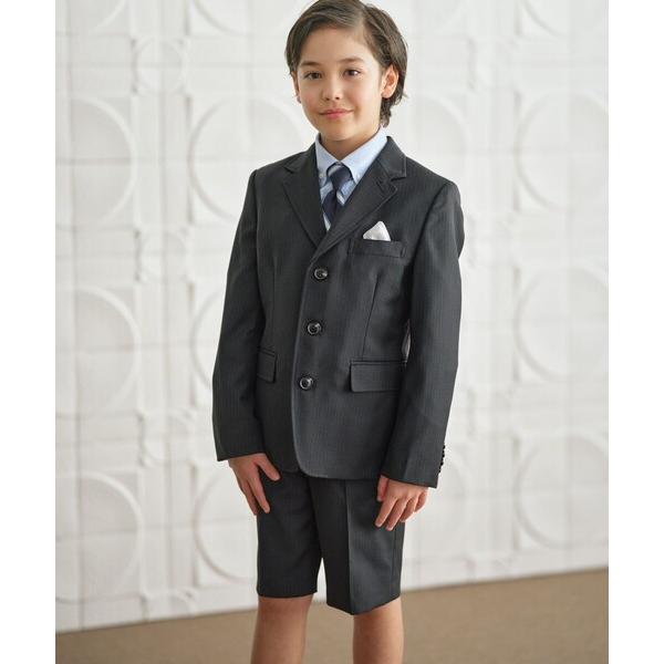 フォーマル 発表会 卒園式 入学式 「110-130cm」ストライプ セットアップ キッズ 子供服