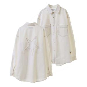 ブラウス シャツ STAR PATCH DENIM SHIRT レディース