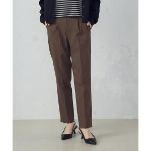 パンツ 「美しいベーシックパンツ」ストレッチテーパードパンツ レディース