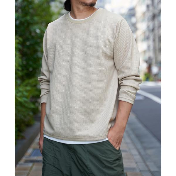 tシャツ 「雑誌MonoMax4月号掲載」パイナップルレイヤードロンT「親子コーデ」 メンズ