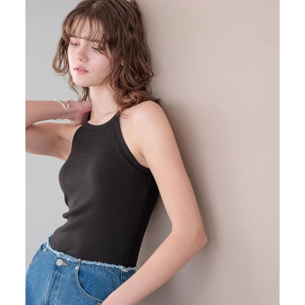 キャミソール 「bijorie」カップ付きホルターネックアメスリ／NEW BASIC 25SS