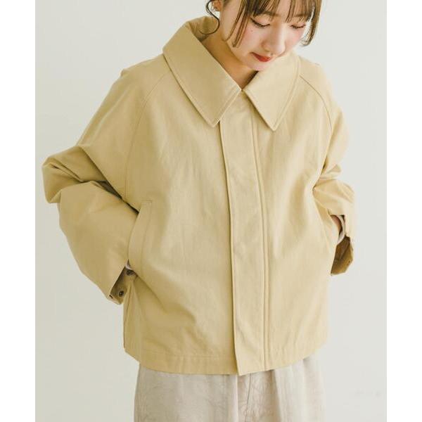 ブルゾン アウター コットンショートブルゾン レディース