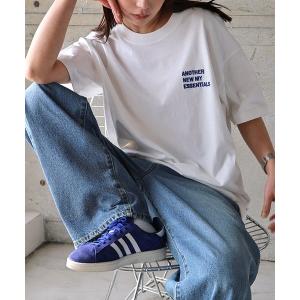 tシャツ ANMEエンブロイダリーロゴ半袖Tシャツ レディース メンズ
