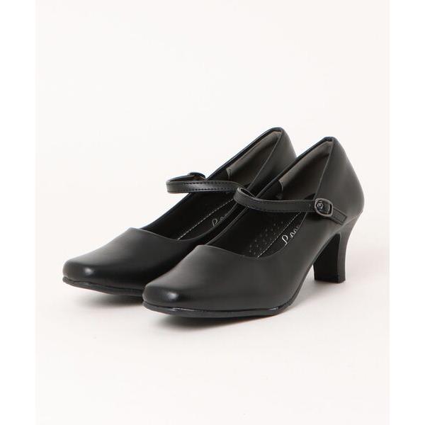 パンプス 「LOOP＆LOOP」レディースフォーマル黒パンプス