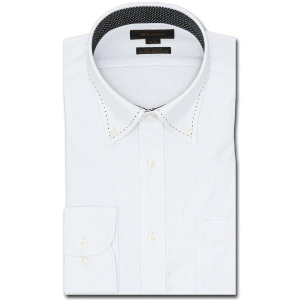 フォーマル シャツ 「ストレッチ ノーアイロン 吸水速乾」m.f.エディトリアル メンズ ボタンダウ...