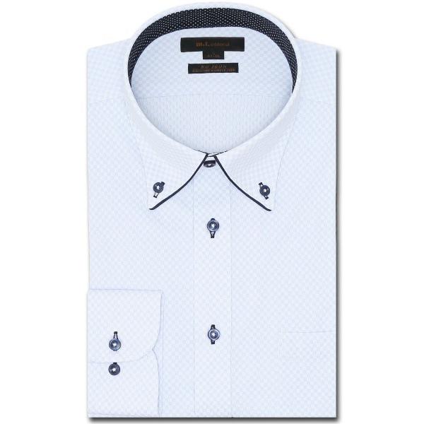 フォーマル シャツ 「ストレッチ ノーアイロン 吸水速乾」m.f.エディトリアル メンズ ボタンダウ...