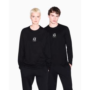 tシャツ 「A|X アルマーニ エクスチェンジ」ICON 長袖クルーネックTシャツ/SLIM メンズ レディース
