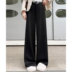 スラックス パンツ 裏起毛パンツ レディース