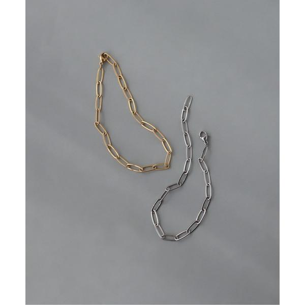 ブレスレット 金属アレルギー対応「ieLS」ステンレス　オーバルチェーンブレスレット メンズ レディ...