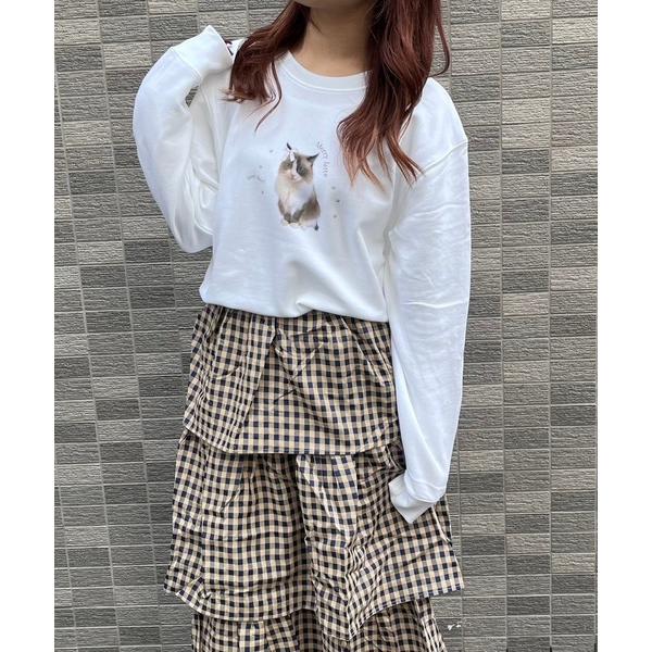 トレーナー スウェット 「軽量」キャットストーンデザイントレーナー　スウェット レディース