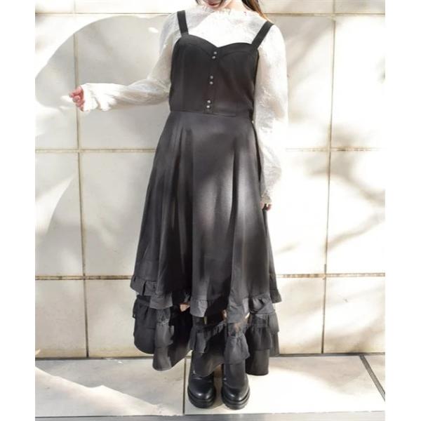 ワンピース チュール×フリルジャンスカ