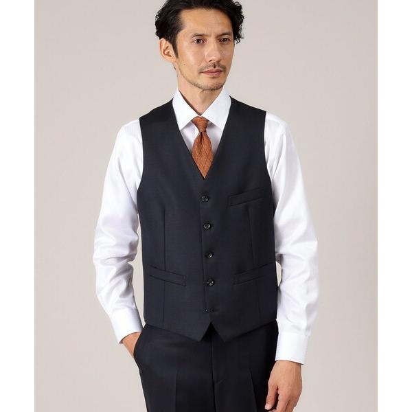 セレモニースーツ スーツ ベスト 「DORMEUIL AMADEUS365」ダイアゴナル柄 ベスト ...