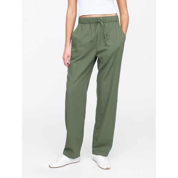 パンツ ミッドライズ イージー ツイルパンツ レディース