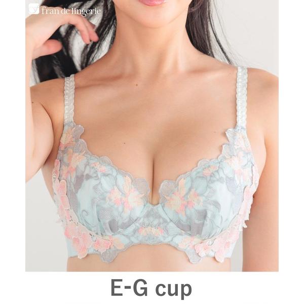 ブラジャー ボディメイクの真骨頂印象派の絵画のようなフラワーモチーフ 「グレースイストムード」 ブラ...