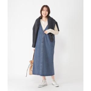 ジャンパースカート 「ONKUL掲載商品」フロントジップジャンパースカート「プチサイズあり」「CLIP denim」