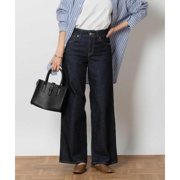 ジーンズ デニム デニムパンツ 「SOMETHING」「LISA」セミワイドデニムパンツ (ミッドラ...