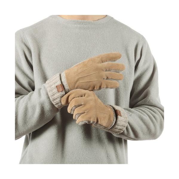 手袋 クラシックウールニットグラブ メンズ