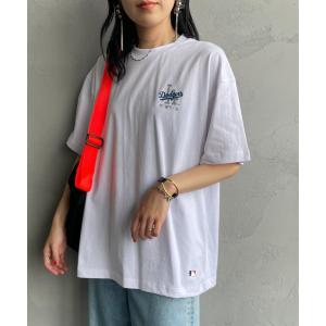 tシャツ 「FANATICS/ファナティクス」 別注 MLB ワンポイントロゴ刺繍Tシャツ レディース メンズ