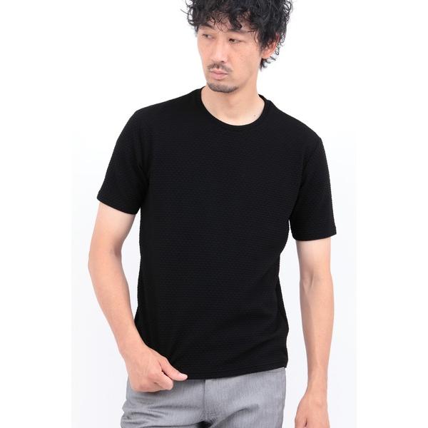 tシャツ HIGH STREET∴RIPAトライアングルモノグラムクルーネック半袖カットソー メンズ
