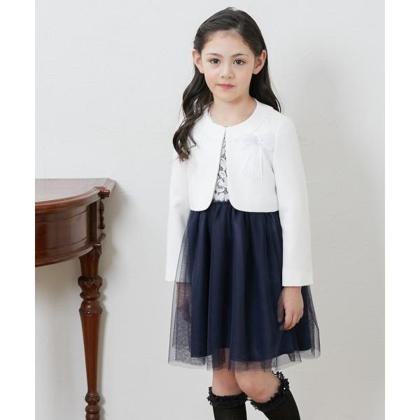 フォーマル 発表会 卒園式 入学式 「卒園　入学」フォーマルスーツ3点セット（ボレロ+ワンピース+コ...