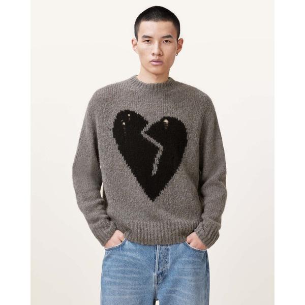 セーター ニット LUV HEART OVERSIZED KNITTED JUMPER | LUV ...