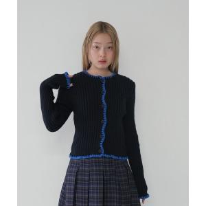 カーディガン 「 cunii 」ウェアカラーコーディネートカーディガン レディース