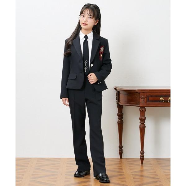 フォーマル 発表会 卒園式 入学式 「卒業」フォーマルスーツ４点セット（ジャケット+ブラウス+ロング...