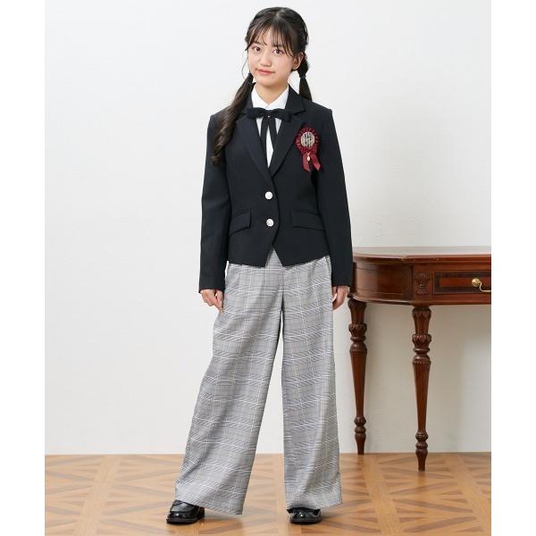 フォーマル 発表会 卒園式 入学式 「卒業」フォーマルスーツ４点セット（ジャケット+ブラウス+ワイド...