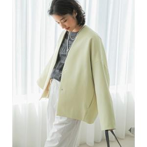 ELENDEEK（エレンディーク） ノーカラーコート 01 ブラック レディース