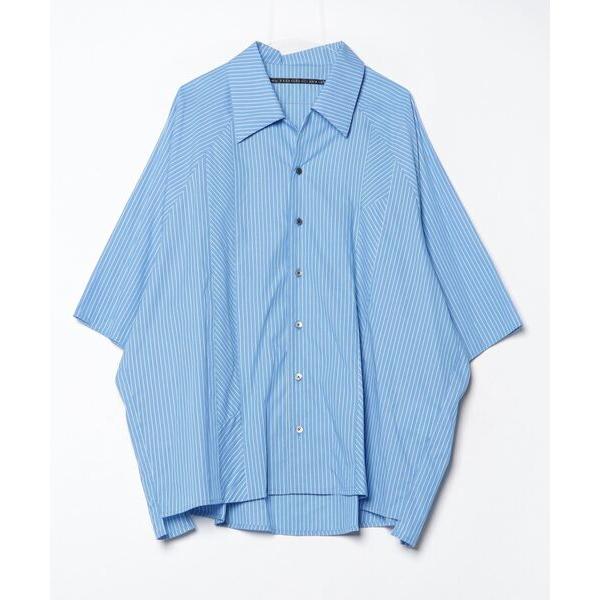 シャツ 「my beautiful landlet」POPLIN　STRIPED SHORT SLE...